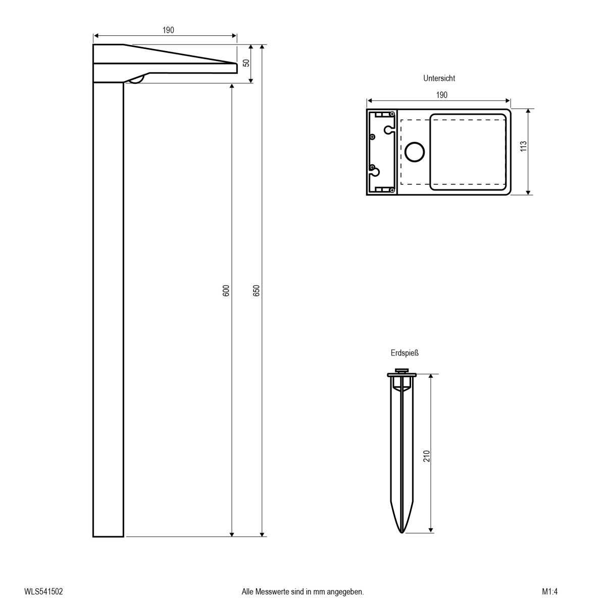 Solar-LED-Wegeleuchte WLS541502