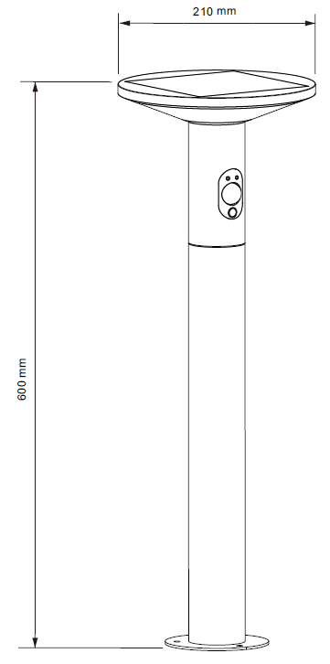 LED-Solar-Wegeleuchte PRDX27794