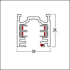 Stromschiene 4000mm 3PH/L3+DALITRACK4mBK