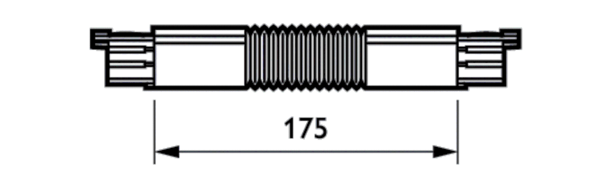 Kupplungsstück flexibel ZRS750 CPF BK