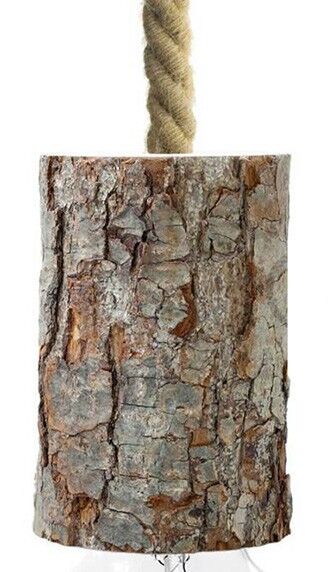 Holz-Leuchte Rinde 88227