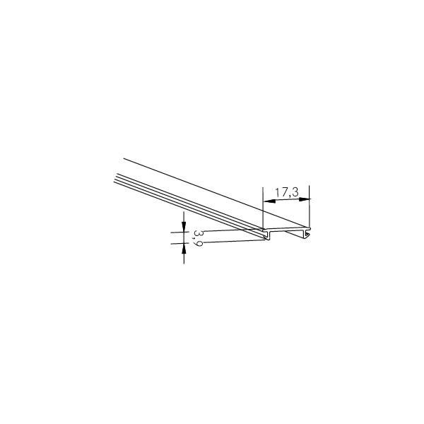 KU-Abdeckung opal sw2000mm 53440080