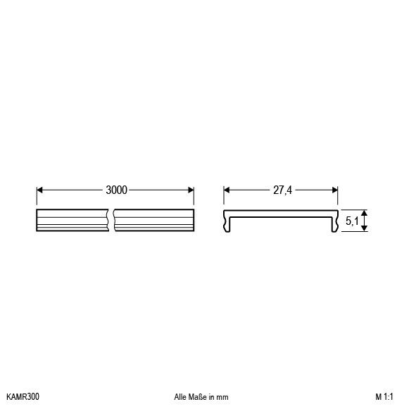 Alu-Profil-Abdeckung KAMR300