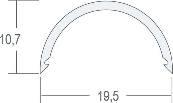 Kunststoff-Abdeckprofil RAM 100