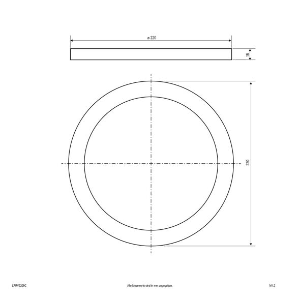 Gehäusering schwarz LPRV2209C