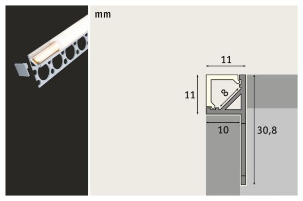 LED-Strip Profil 784.10
