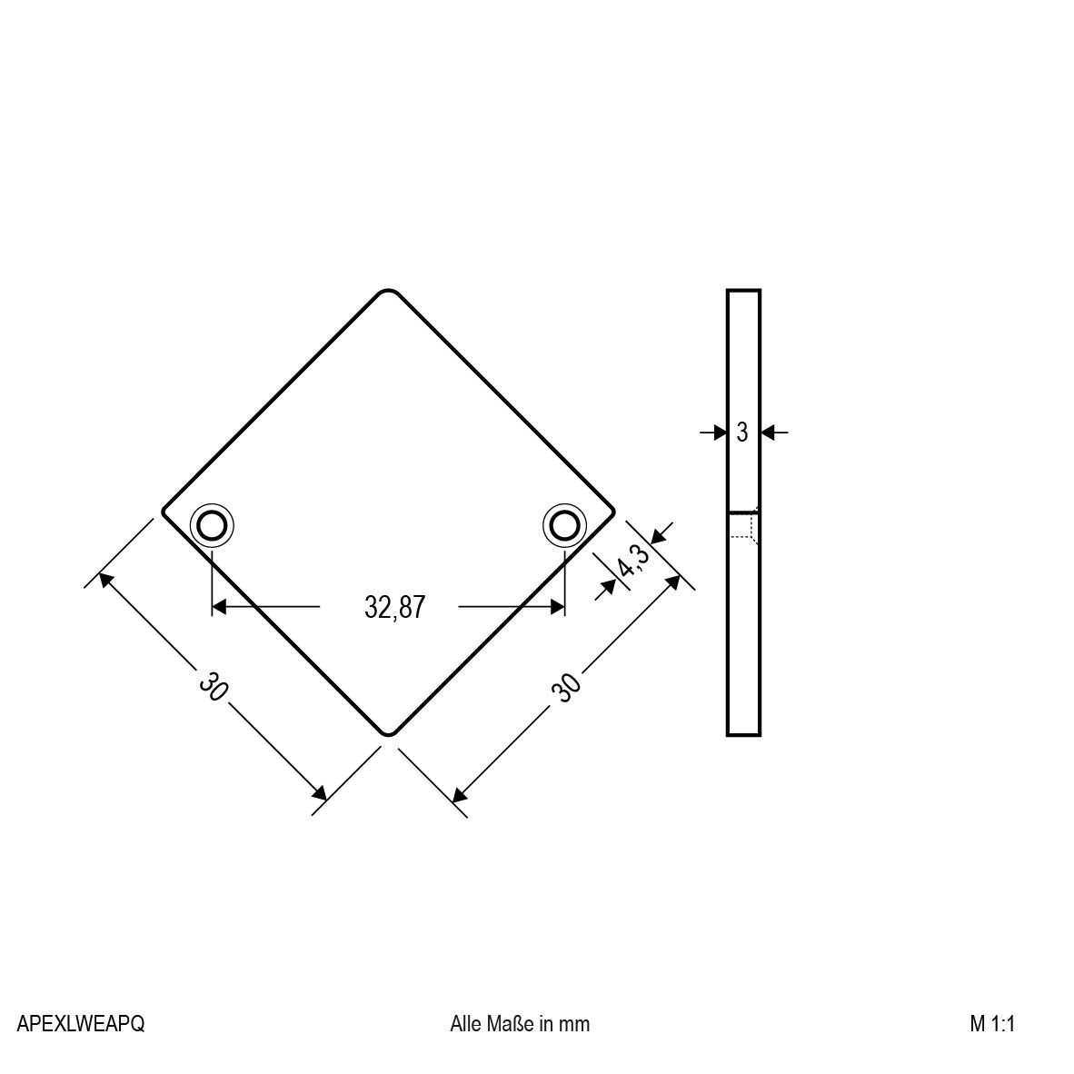 Endabschlussplatte APEXLWEAPQ