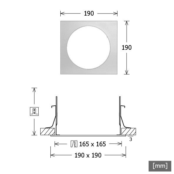 Einbaurahmen SCER 6.100 si