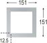 Einbaurahmen SCER 1.100 sw