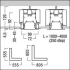 Eck-Kanal f.LED-Lichtlinie SLN2-C CL MRT L795SR