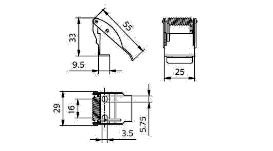 Einbauklemmen RC159Z Pla #75248199