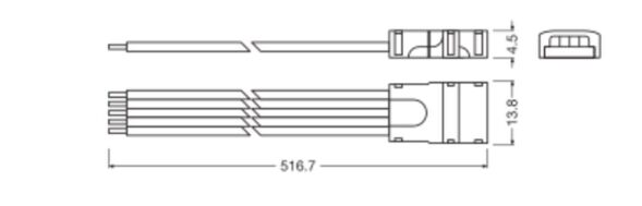 Verbinder f. LED-Stripe LS AY P CP P5 500