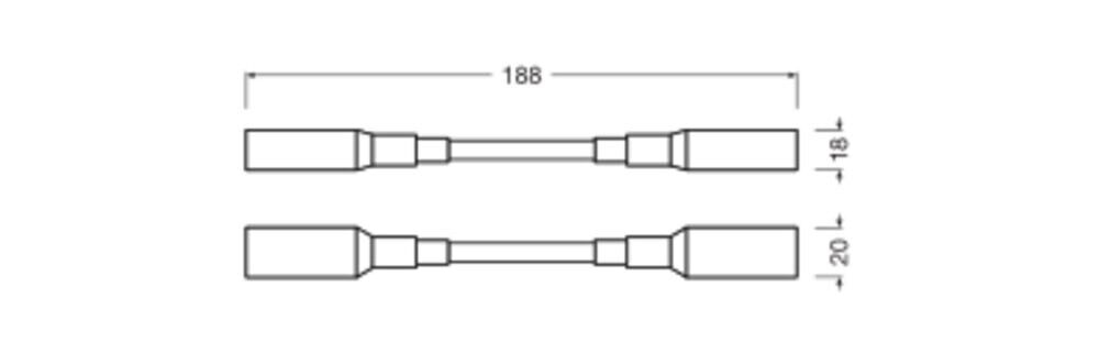 LED-Stripes-Verbinder LS AY AC-CSW/P2/100P