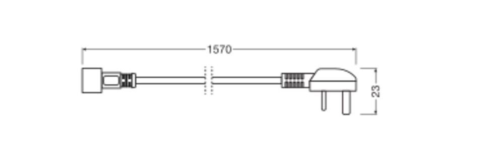 Netzkabel für LED-Stripe LS AY AC PLUG UK