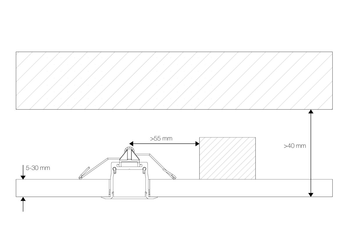 Alu-Profil Einbau 2m TRPA4220