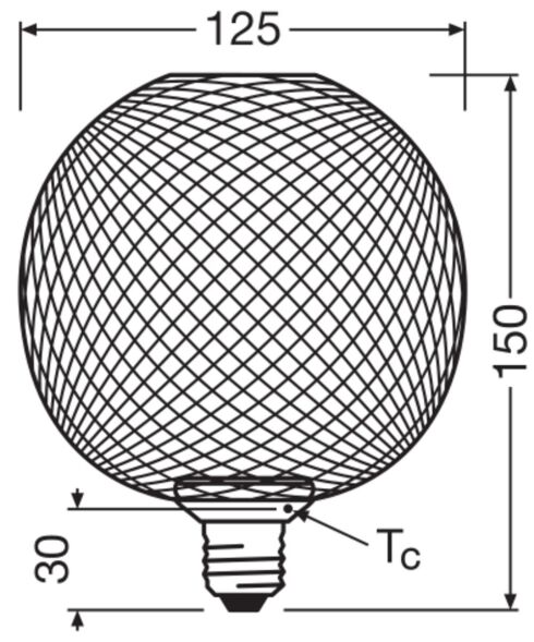 LED-Dekor-Lampe DLF.GB125BL.3.5W827F