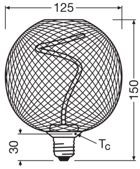 LED-Dekor-Lampe DLH.F.GB12518GDD3.5W