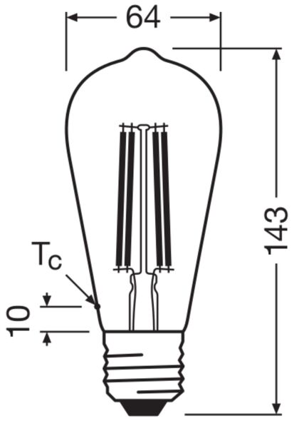 LED-Lampe E27 LEDCl #4099854237034