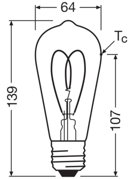 LED-Lampe Vintage1906 1906E #4058075836983