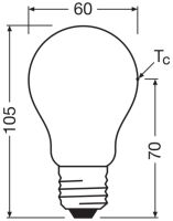 LED-Lampe E27 LCA40FilEEAS2.2840FR