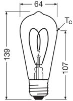 LED-Lampe Vintage1906 1906E #4058075836983
