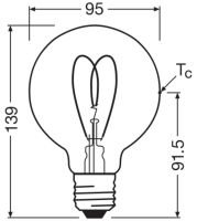 LED-Lampe Vintage1906 1906G #4058075836907