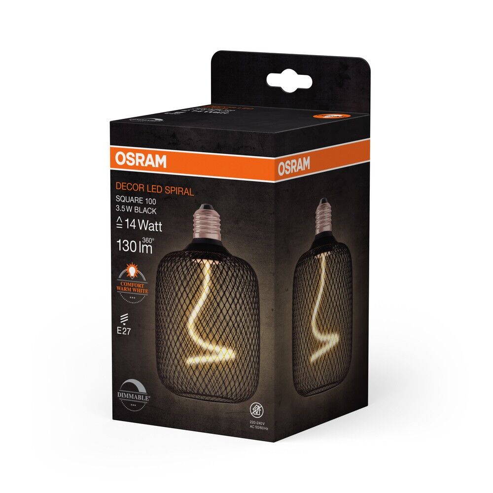 LED-Dekor-Lampe DLH.F.SQ100BLACKD3.5