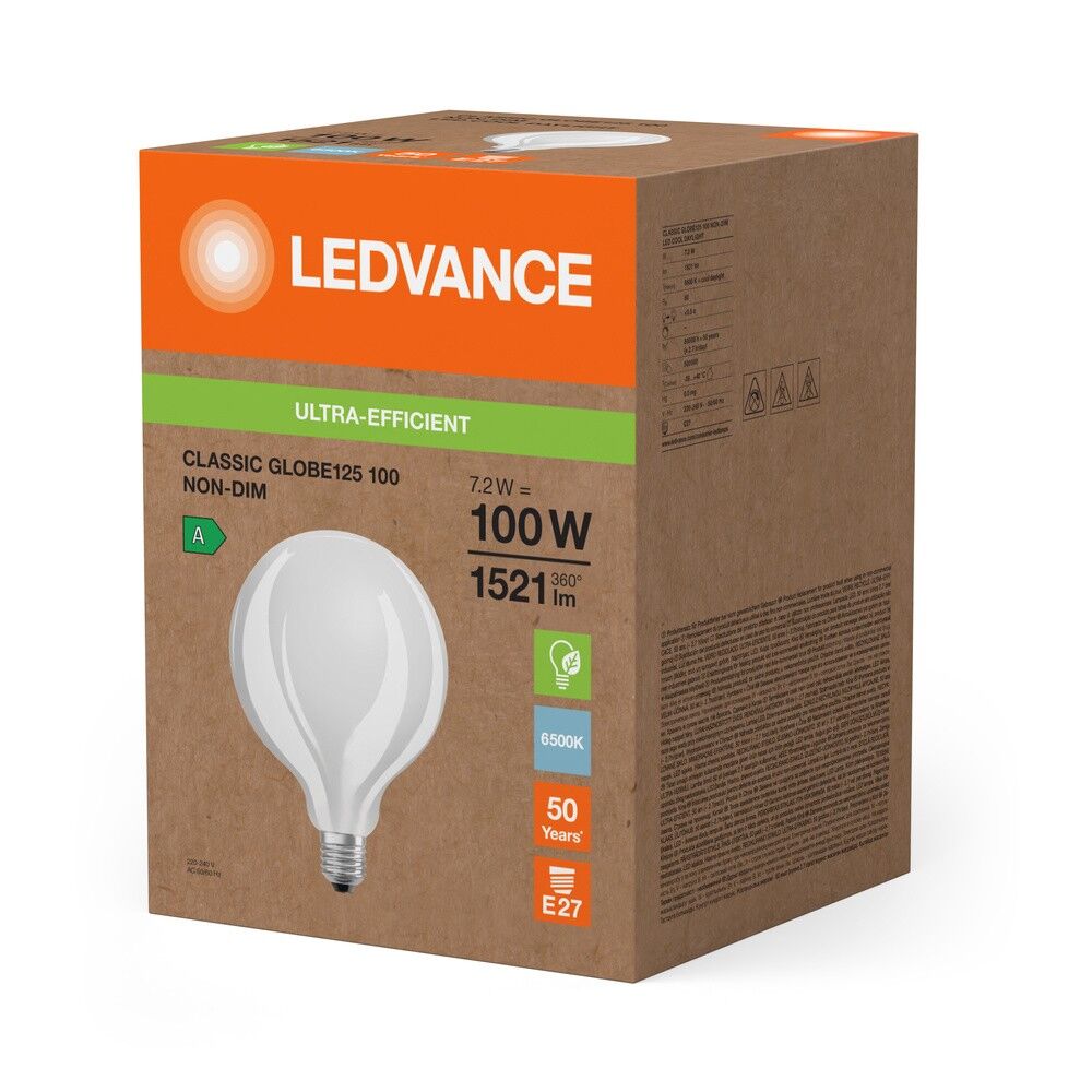 LED-Globelampe GB125 E27 LEDCl #4099854280313
