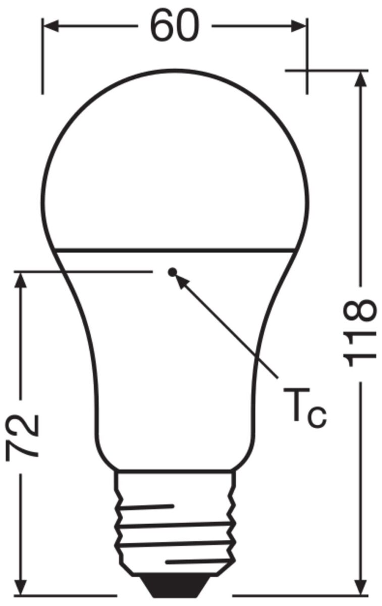 LED-Lampe E27 LCA100PCR14W827FR