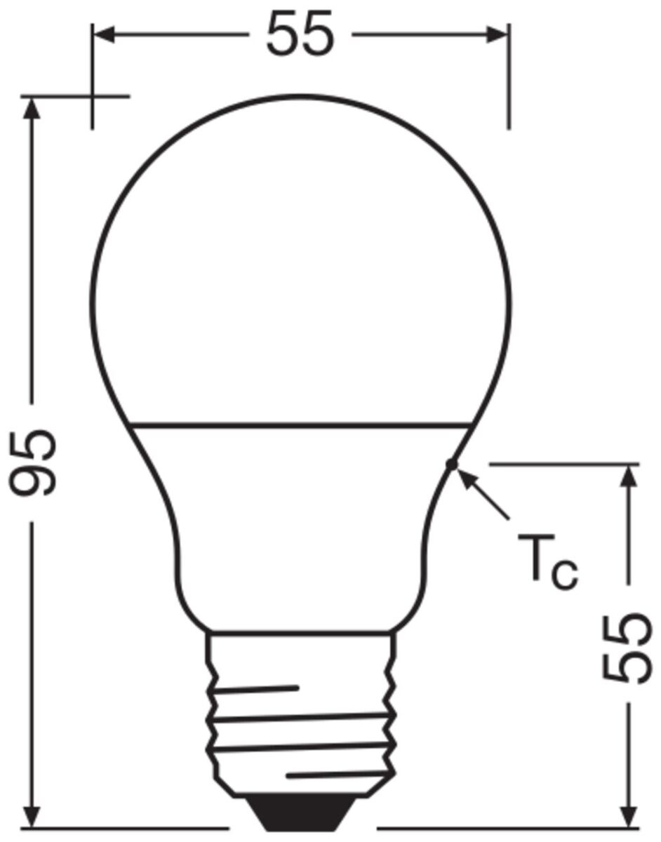 LED-Lampe E27 LCA40PCR4.9W827FR