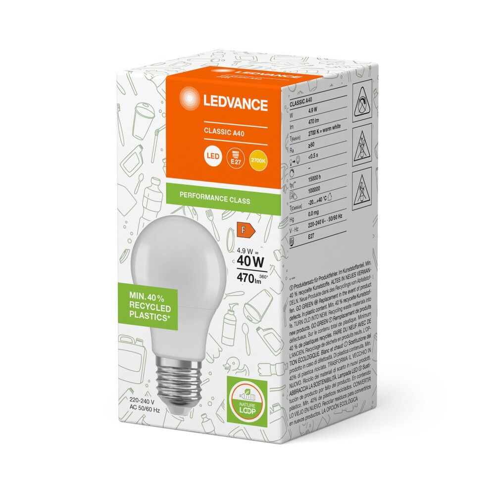 LED-Lampe E27 LCA40PCR4.9W840FR