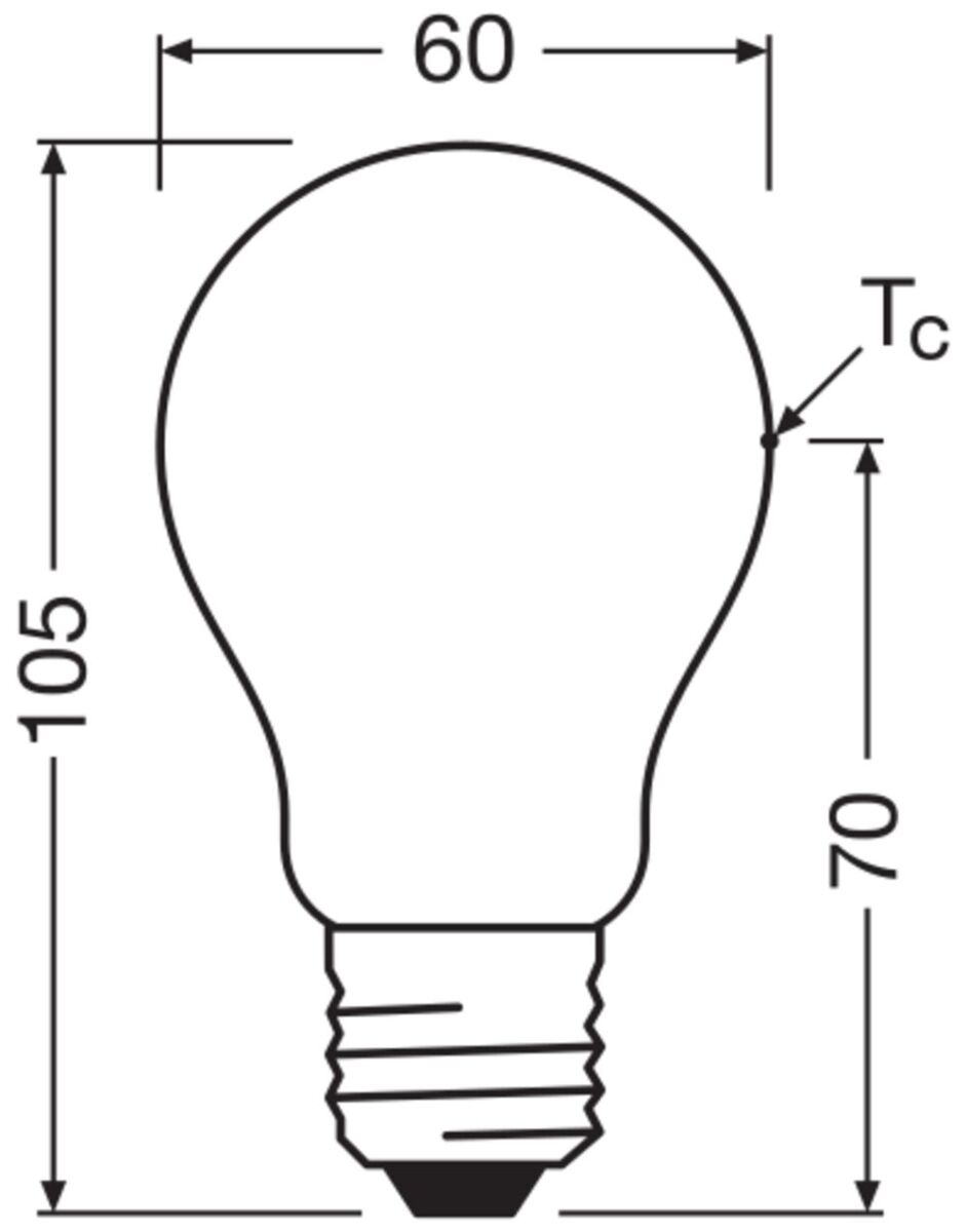 LED-Lampe E27 LCA75FilEEAS5W840FR