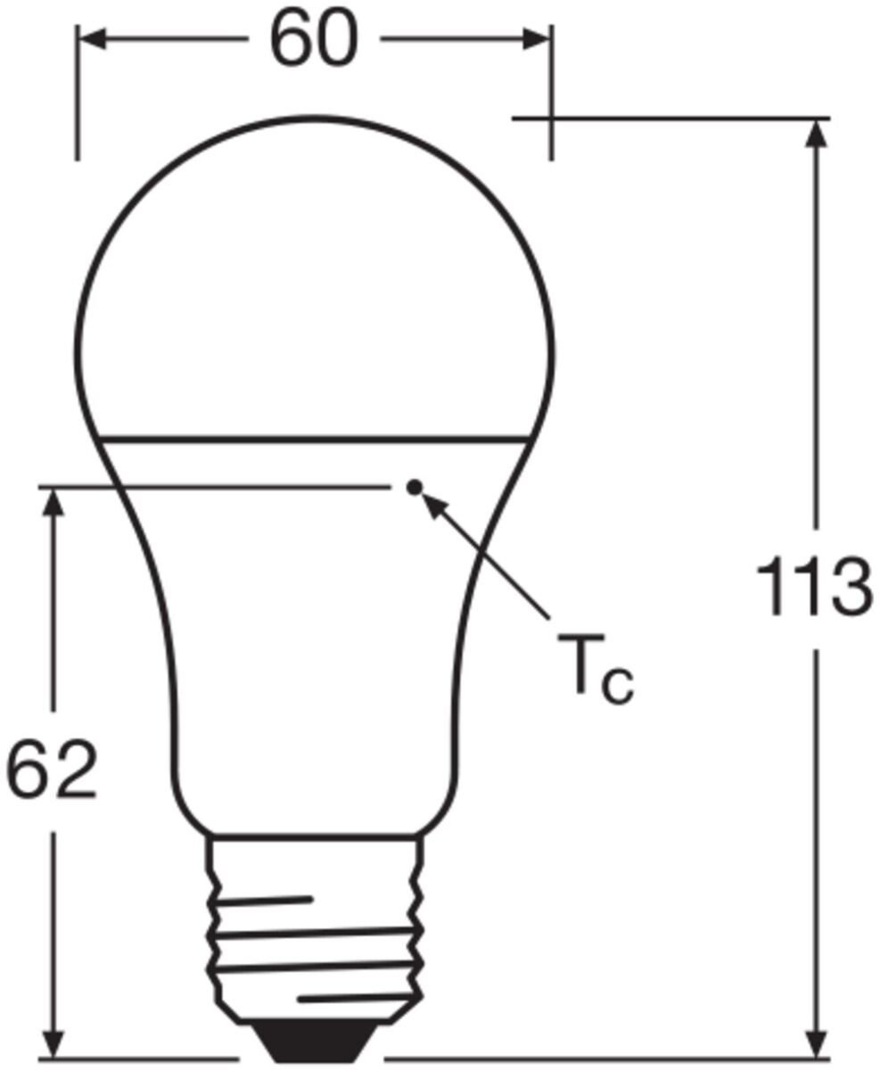 LED-Lampe E27 LCA75PCR10W840FR