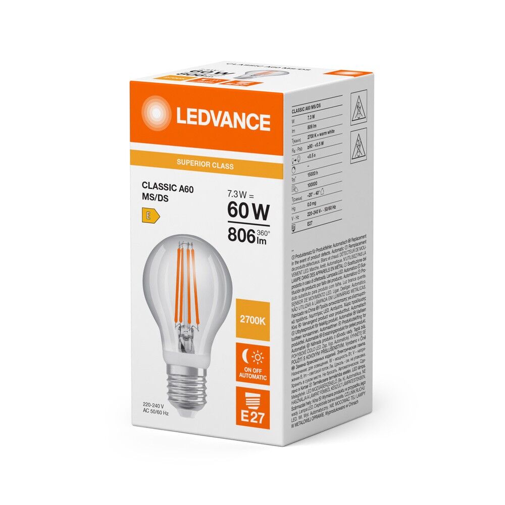 LED-Lampe E27 LEDClaA60F.MD7.3827C
