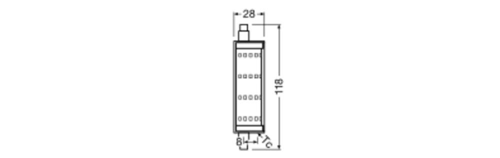 LED-Lampe R7s 118mm LEDLi #4099854022289