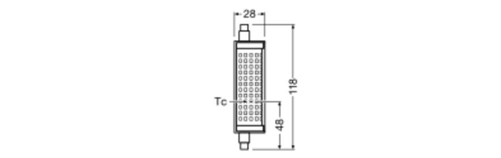 LED-Lampe R7s 118mm LEDLi #4099854022364