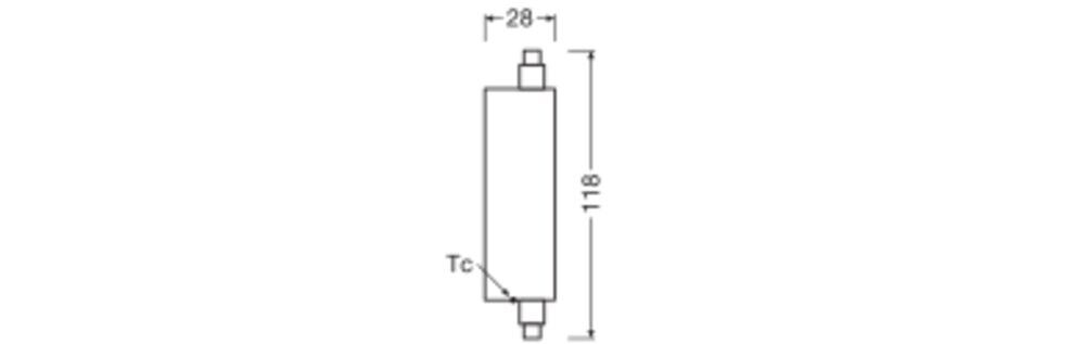 LED-Lampe R7s 118mm LEDLi #4099854249082