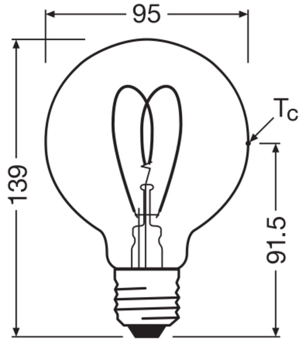 LED-Lampe Vintage1906 1906G #4058075836921