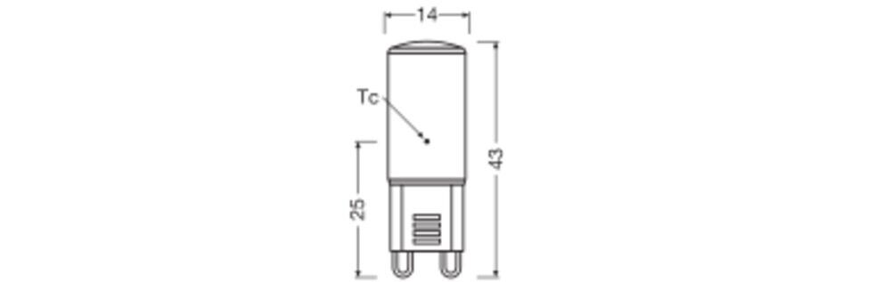 LED-PIN-Lampe G9 LEDPIN20300P1.9827CL