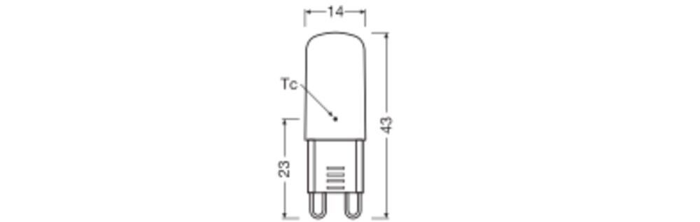 LED-PIN-Lampe G9 LEDPIN30300P2.6827CL