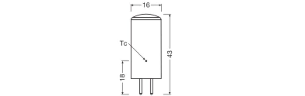 LED-Lampe GY6,35 2700K 12V 3,3W 470lm