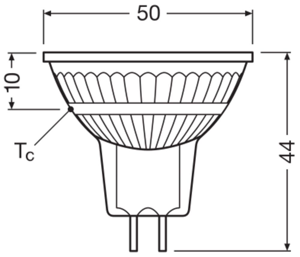 LED-Reflektorlampe MR16 LEDMR165036DP6.8W930