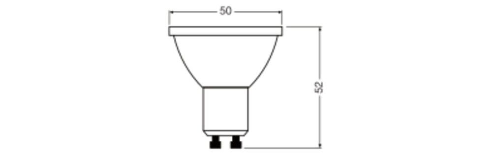 LED-Reflektorlampe GU10 4000K 3,4W 230lm 36°