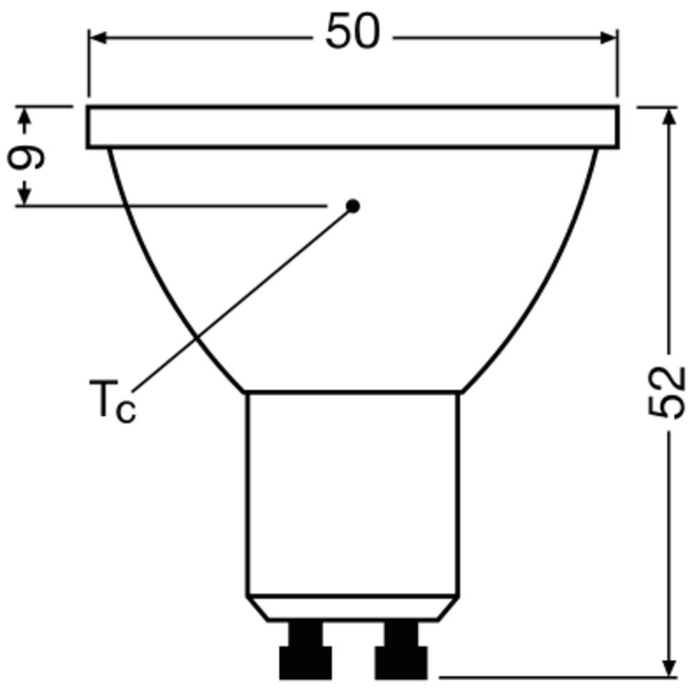 LED-Reflektorlampe PAR16 LEDPAR1610036P8W827