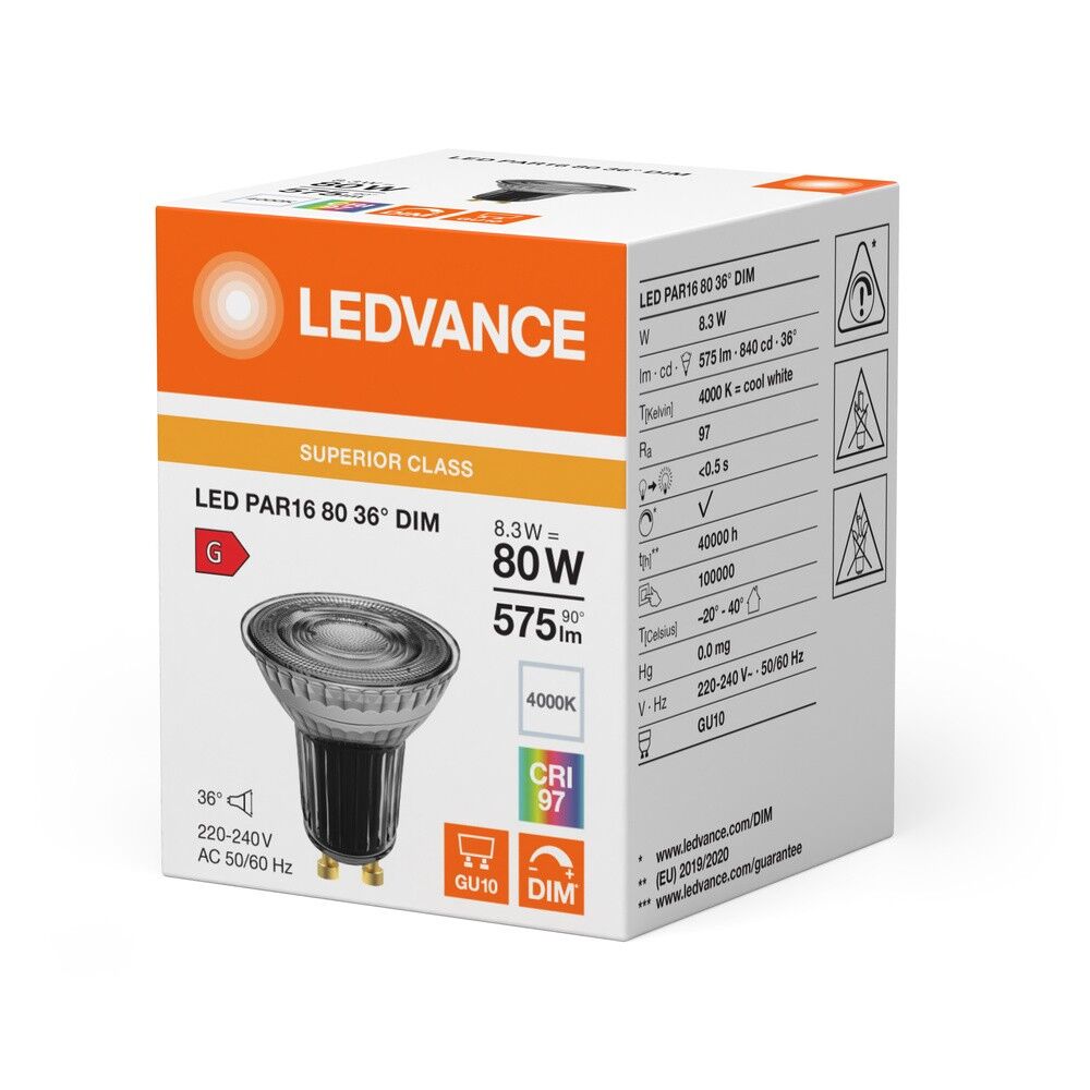 LED-Reflektorlampe PAR16 LEDPAR168036DS8.3940