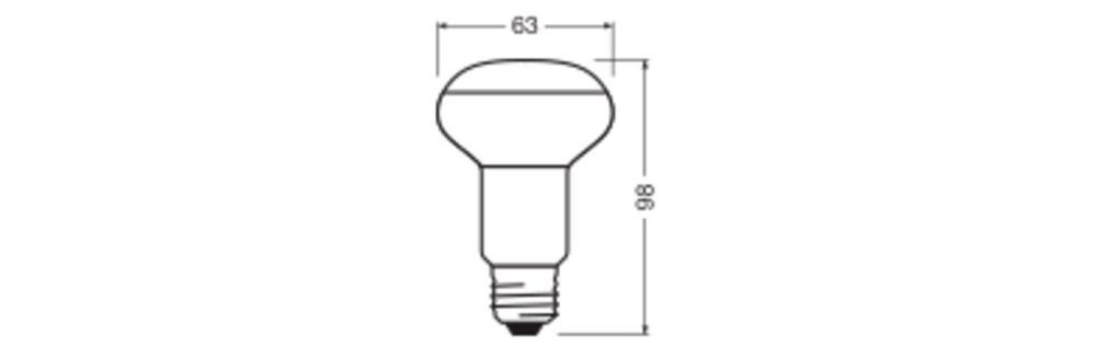 LED-Reflektorlampe E27 2700K 4,8W 350lm IP20