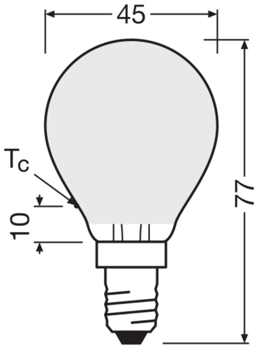 LED-Tropfenlampe E14 LCP40FilDEECS2.9827F