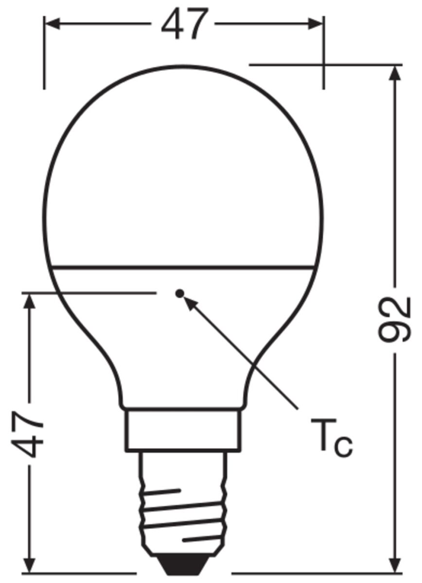 LED-Tropfenlampe E14 LEDSC #4099854240720