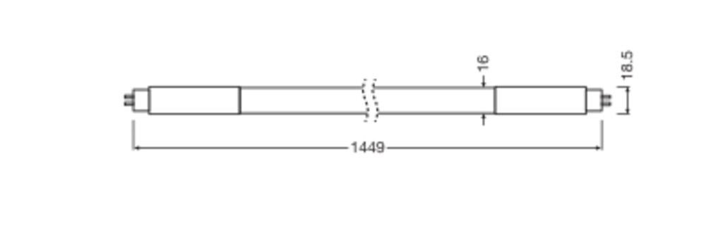 LED-Tube T5 f. EVG TUBET5HFHO80P 36W830