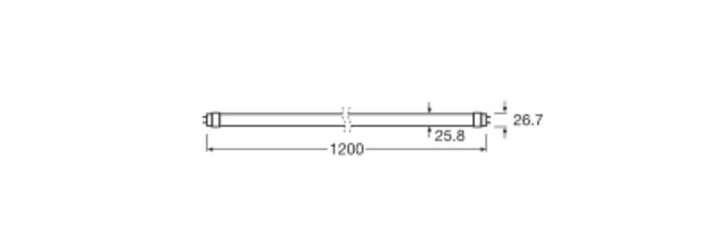 LED-Tube T8 f. KVG/VVG LTT8EMEEAS120010W840